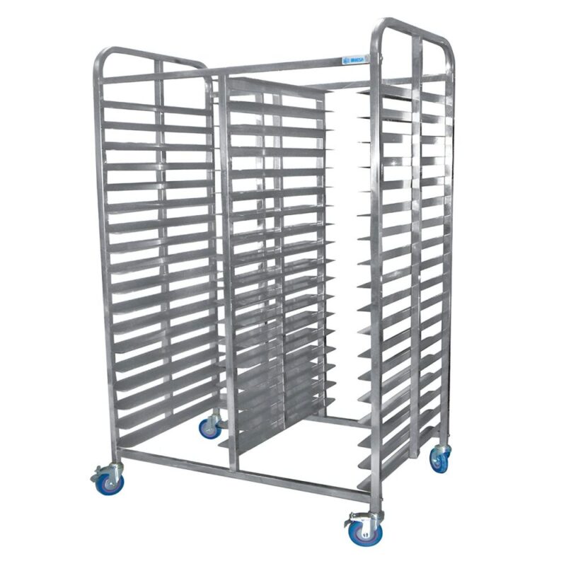 Espiguero de Acero Inoxidable Rack para 36 charolas MIGSA Bn-T07